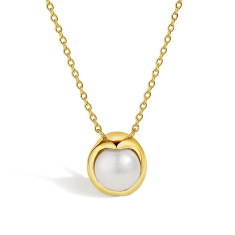 Collier rond avec perle nacrée