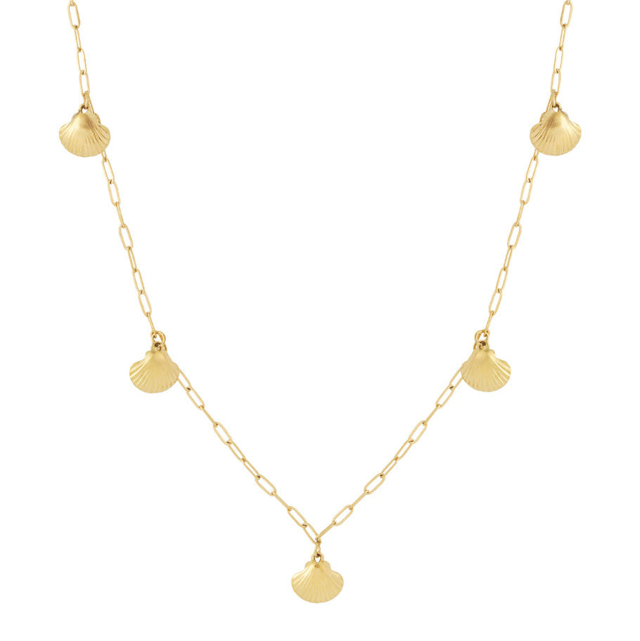 Collier long coquillage