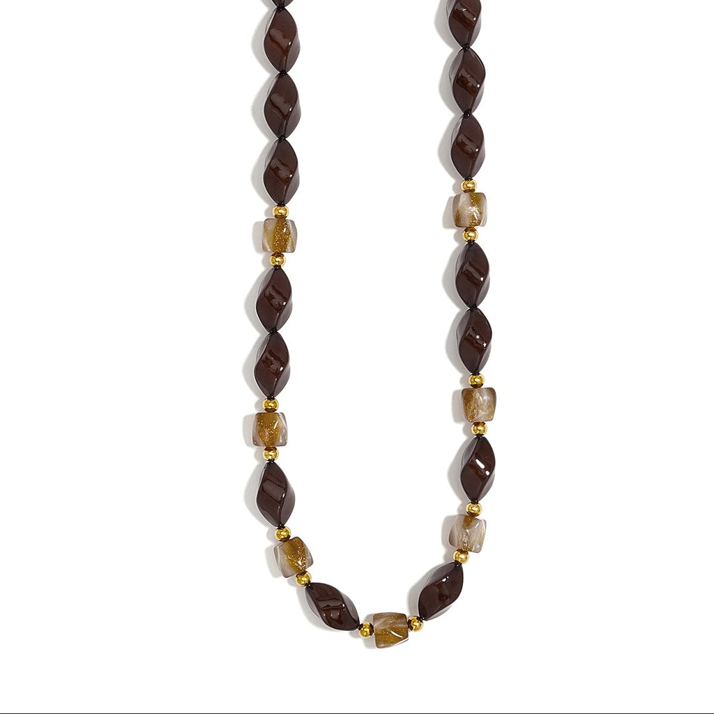 Colliers de perles acryliques de forme irrégulière, collection Simple Daily Simple, bijoux pour femmes