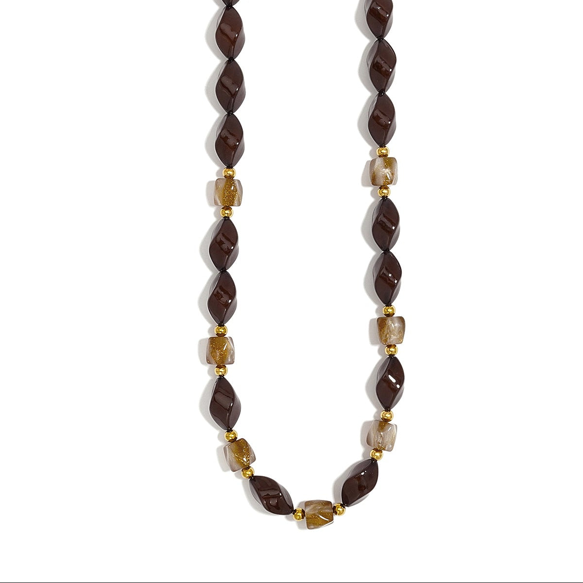 Colliers de perles acryliques de forme irrégulière, collection Simple Daily Simple, bijoux pour femmes
