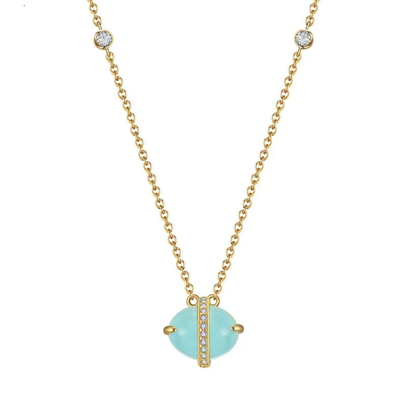 Pendentif aigue marine femme