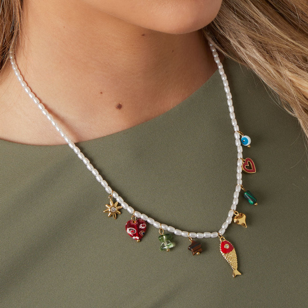 Colliers de perles en acier inoxydable Poisson Décontracté Vacances/Plage Série Romantique Bijoux pour femmes