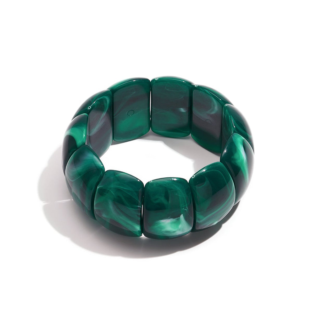 Bracelets en acrylique, forme géométrique, collection simple pour le quotidien, bijoux pour femmes