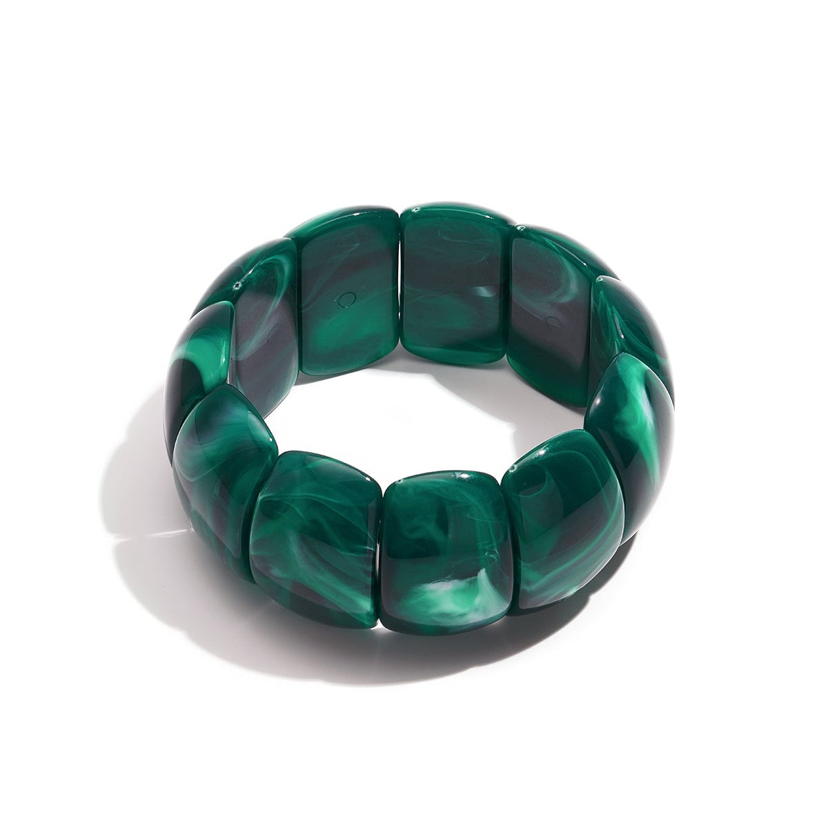 Bracelets en acrylique, forme géométrique, collection simple pour le quotidien, bijoux pour femmes