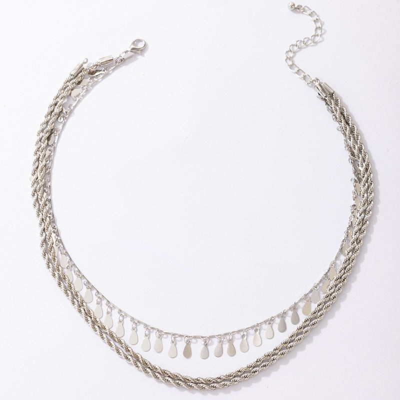 Collier multirang bohème