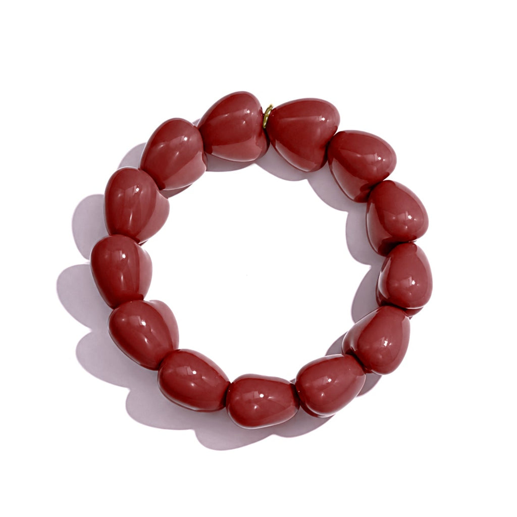 Bracelet petit cœur à 13 perles