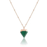 Pendentif triangle vert