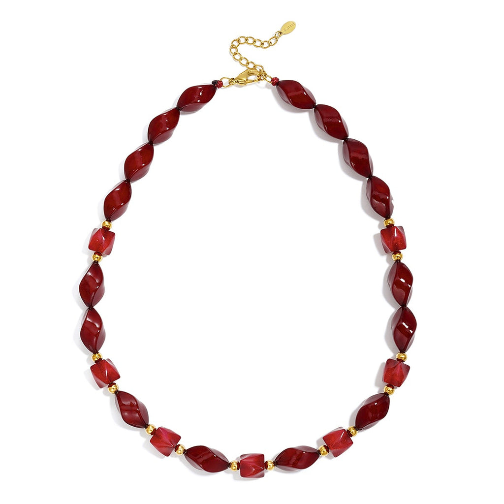Colliers de perles acryliques de forme irrégulière, collection Simple Daily Simple, bijoux pour femmes