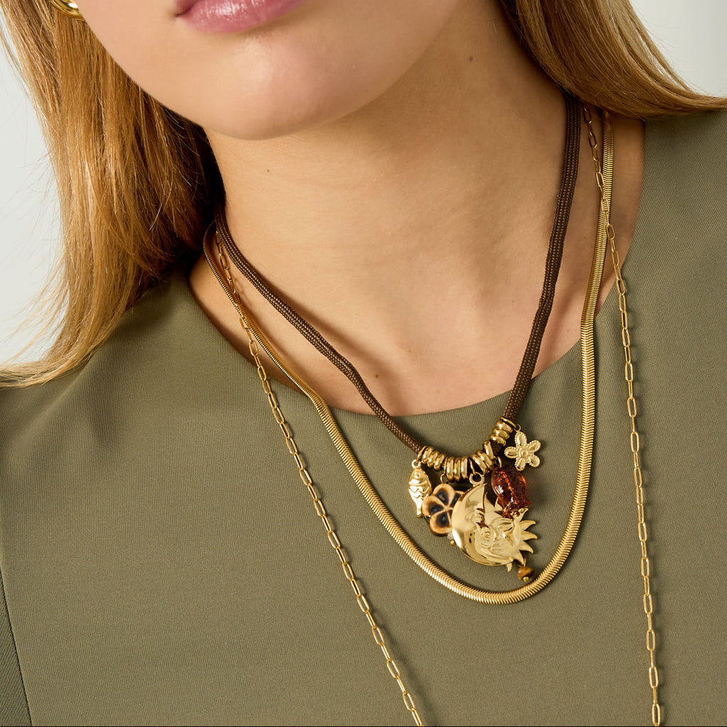 Colliers pendentifs en corde soleil Daily Romantic Series Bijoux pour femmes