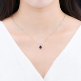 Collier pierre Améthyste violet