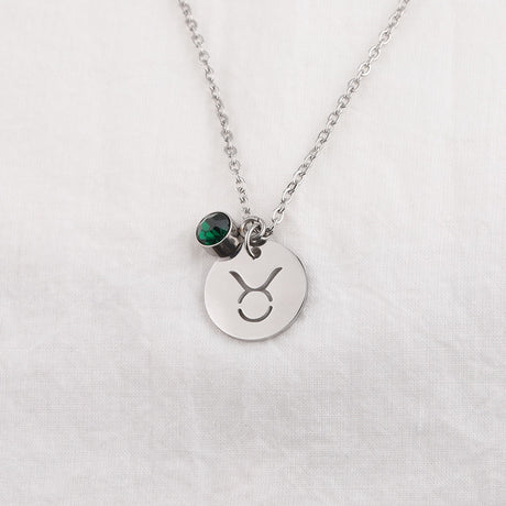 Collier signe astrologique inoxydable