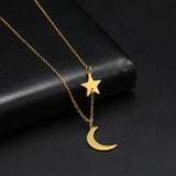 Collier lune et étoile