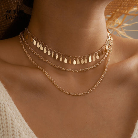 Collier multirang bohème