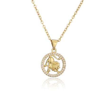 Collier signe astrologique doré