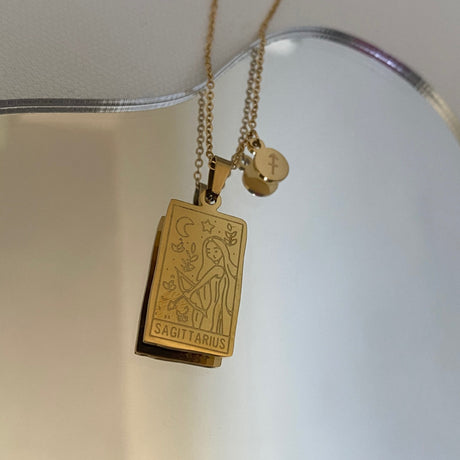 Collier signe astrologique rectangle