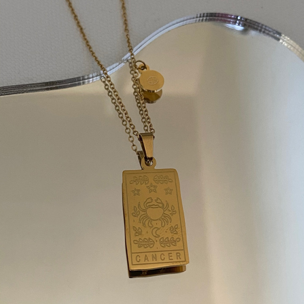 Collier signe astrologique rectangle