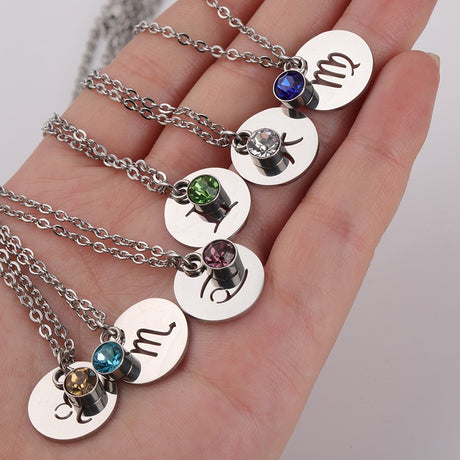 Collier signe astrologique inoxydable