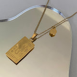 Collier signe astrologique rectangle