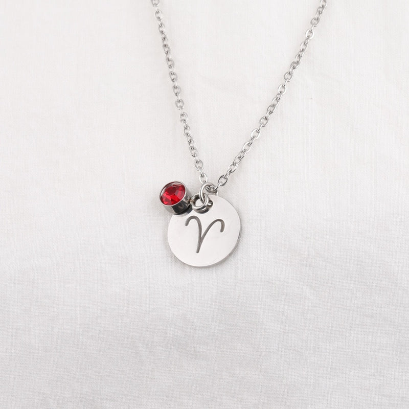 Collier signe astrologique inoxydable