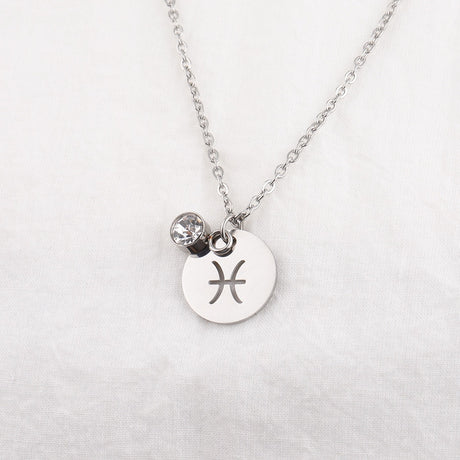 Collier signe astrologique inoxydable