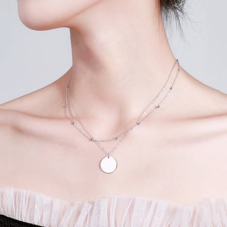 Collier pampille argent