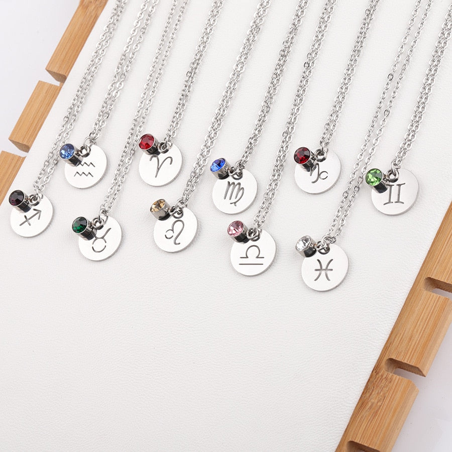 Collier signe astrologique acier inoxydable