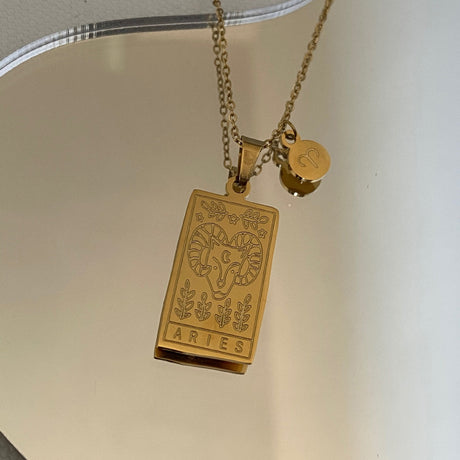 Collier signe astrologique rectangle