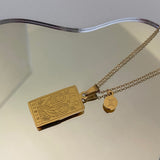 Collier signe astrologique rectangle