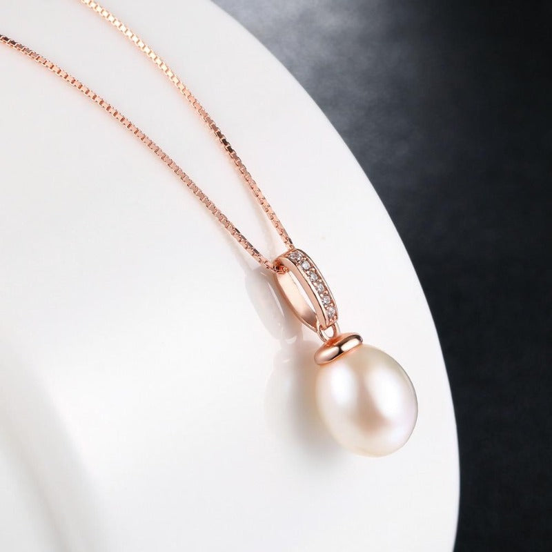 Pendentif perle Rose Gold