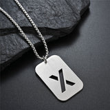 Collier initiale acier