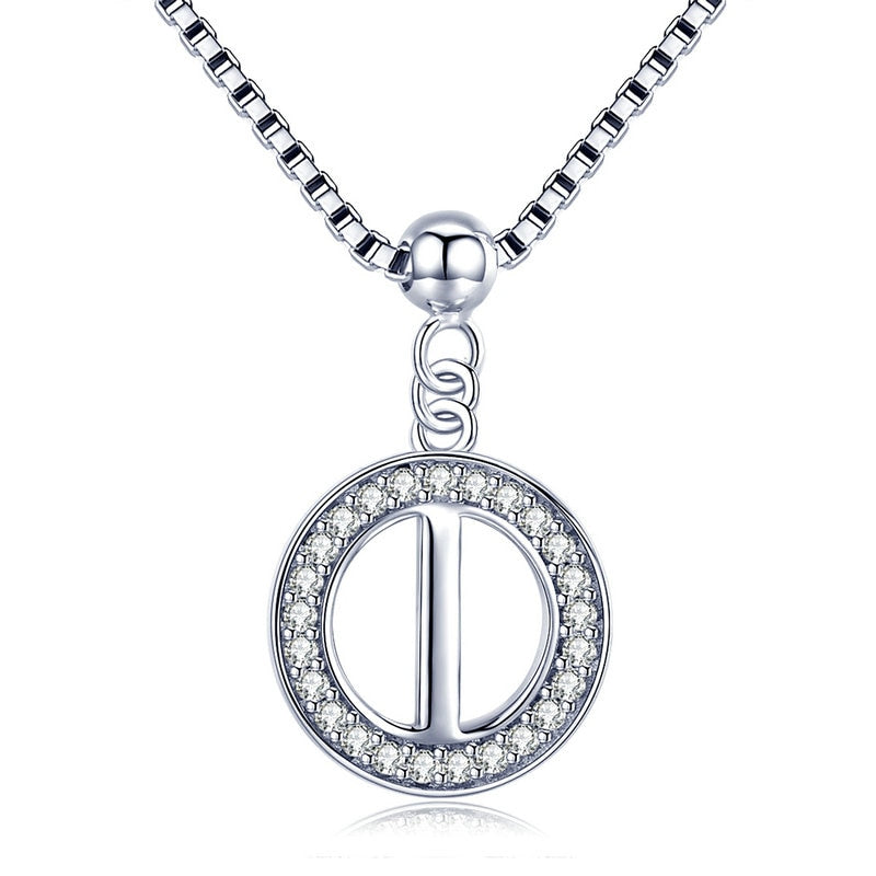 Collier initiale argent