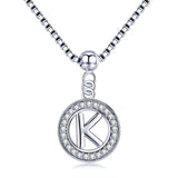 Collier initiale argent