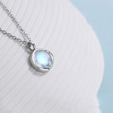 Pendentif pierre de lune argent