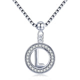 Collier initiale argent