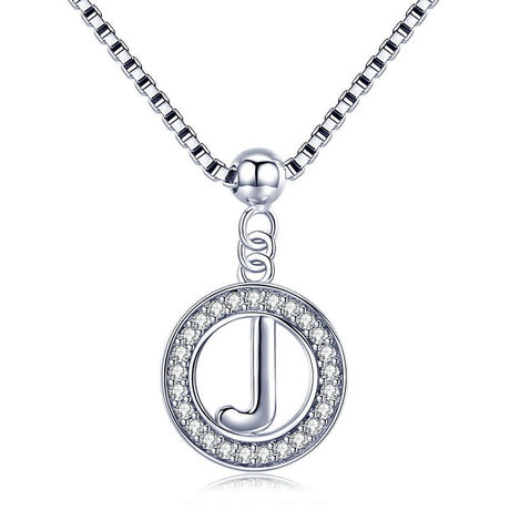 Collier initiale argent