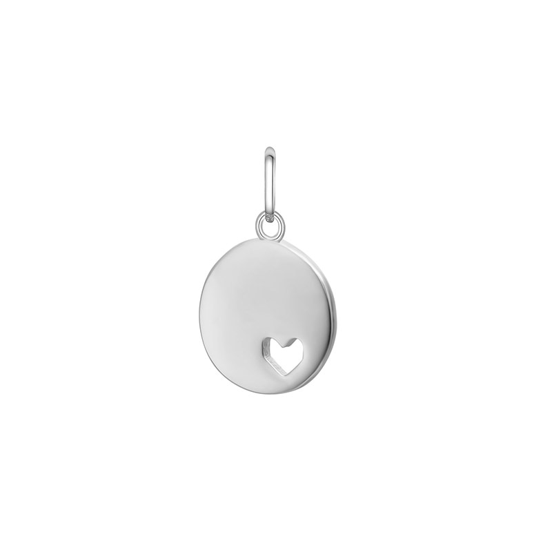 Pendentif rond cœur