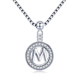 Collier initiale argent