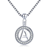 Collier initiale argent