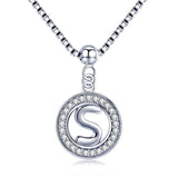 Collier initiale argent