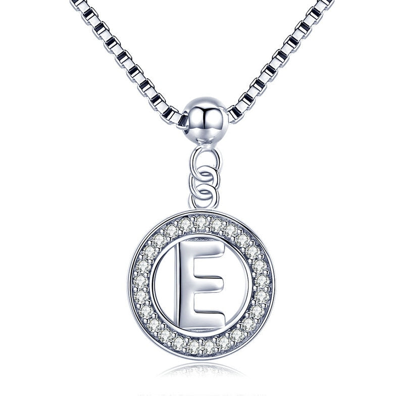 Collier initiale argent