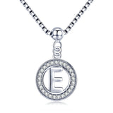 Collier initiale argent