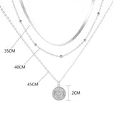 Collier multirang argent