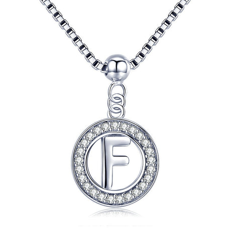 Collier initiale argent