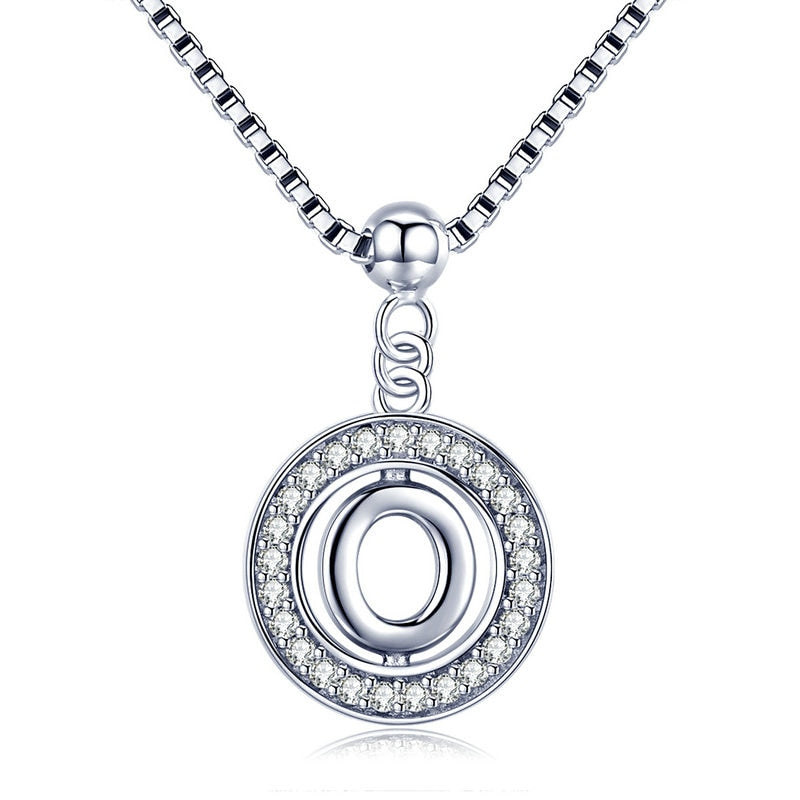 Collier initiale argent