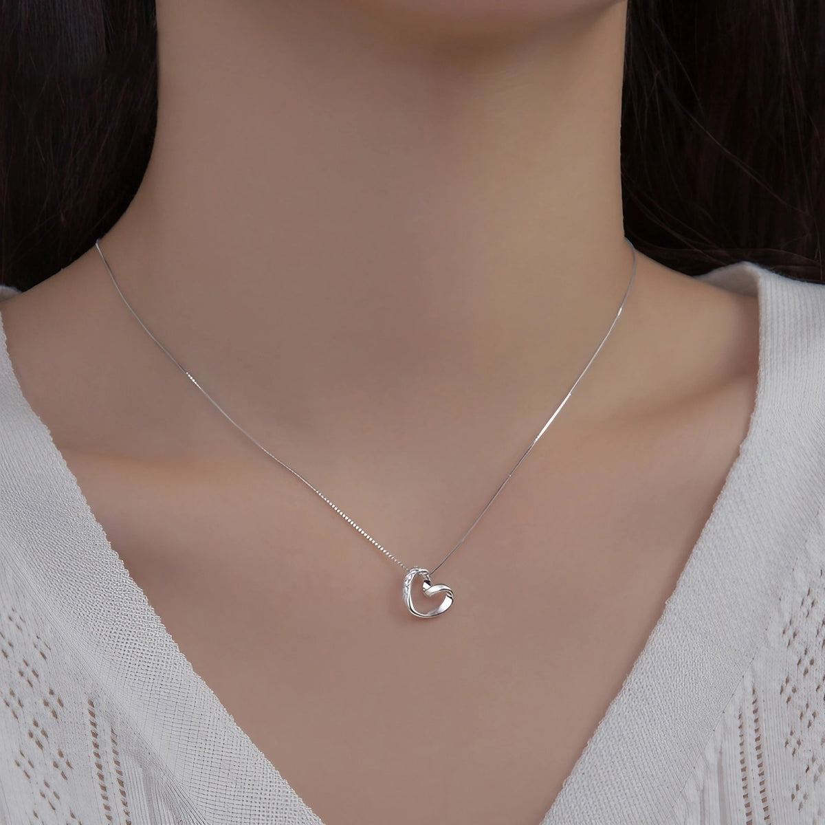 Collier cœur amoureux