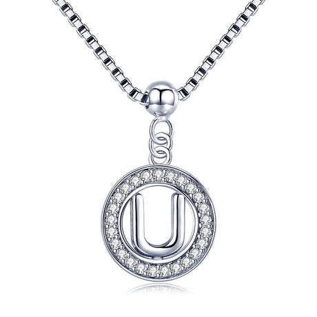 Collier initiale argent