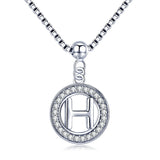 Collier initiale argent