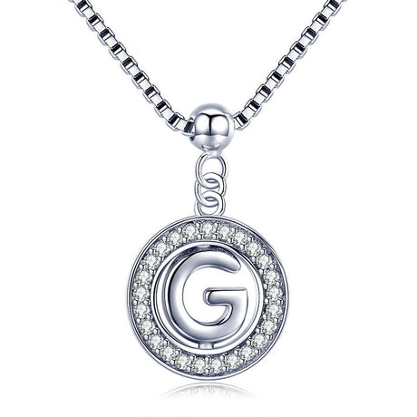 Collier initiale argent