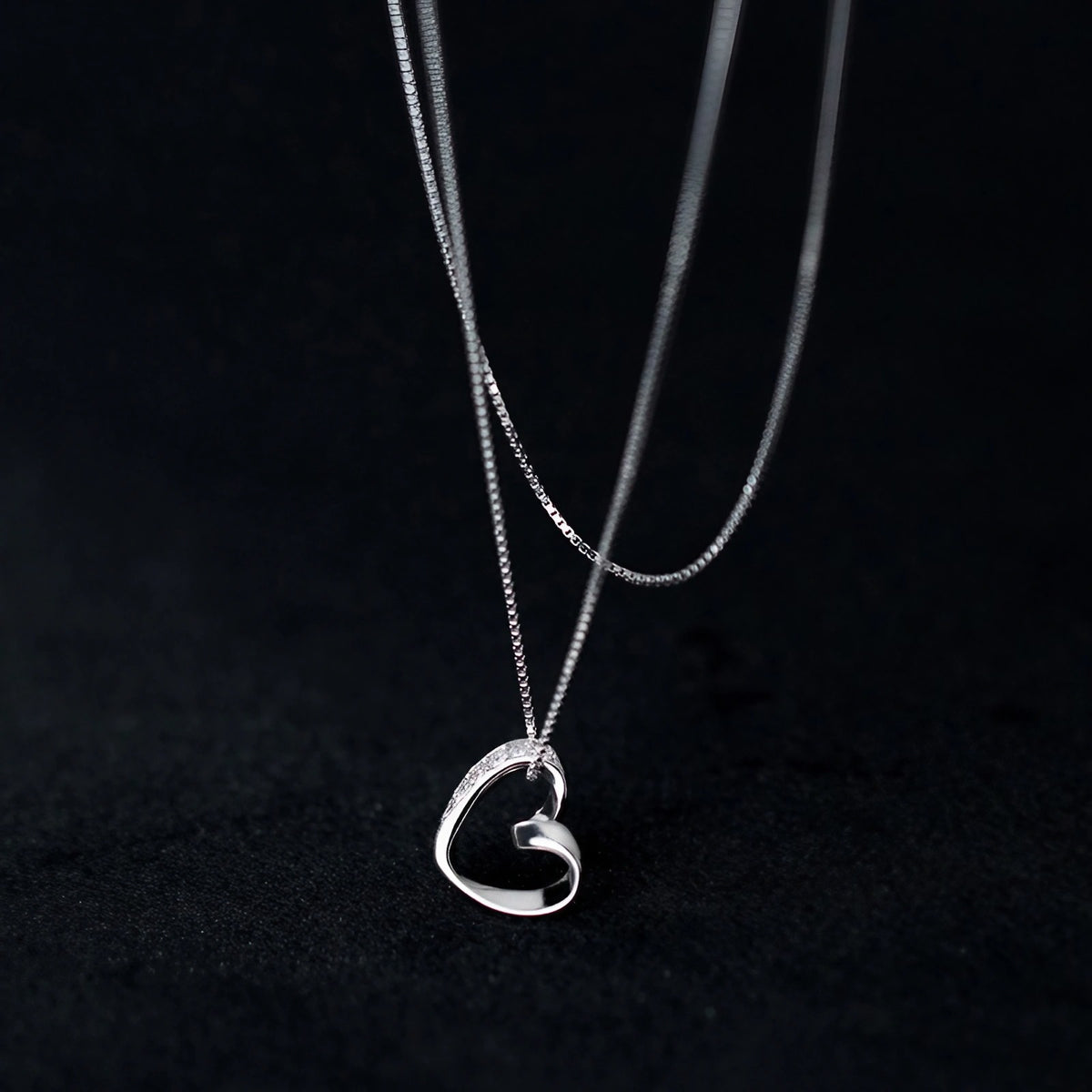 Collier cœur amoureux