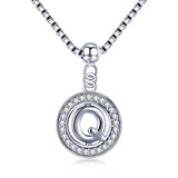 Collier initiale argent